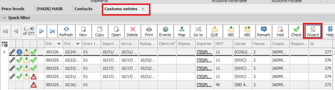 Customer invoice New from CE