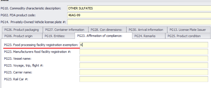 FDA registration exemption PN