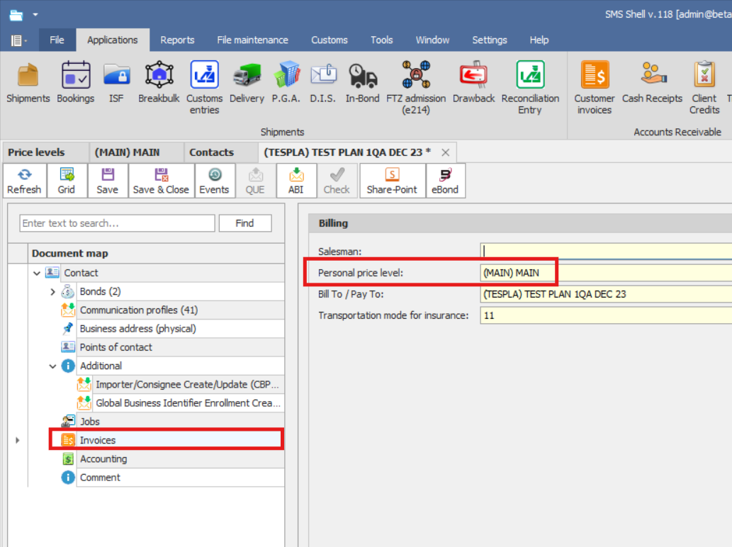 Personal price level