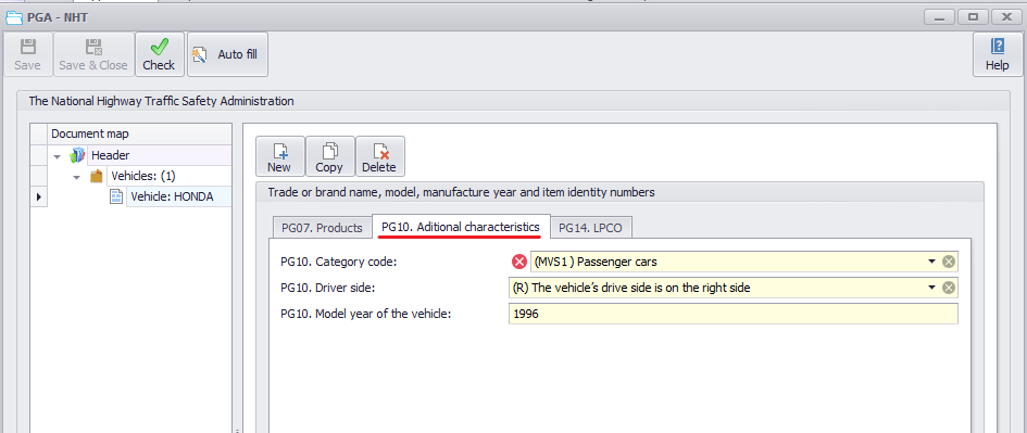 pga NHTSA MVS PG10